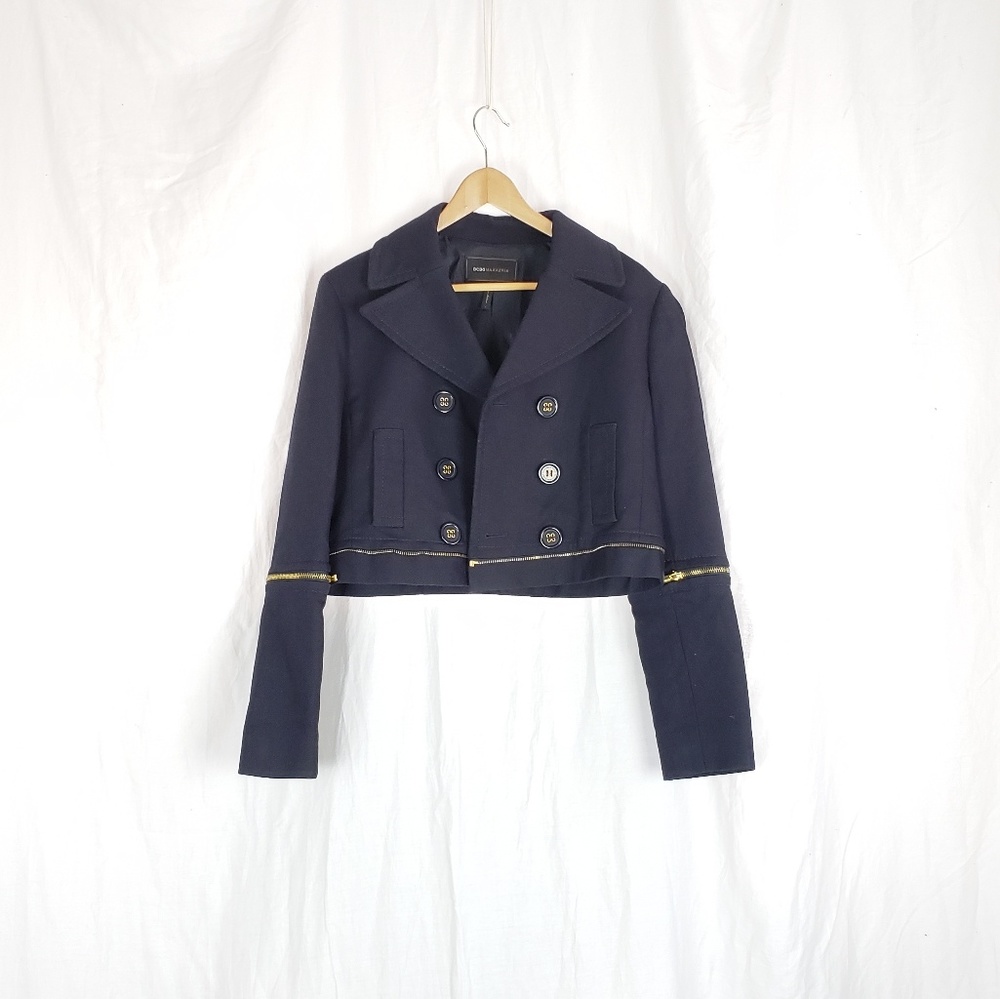 Bcbgmaxazria cropped double breasted jacket